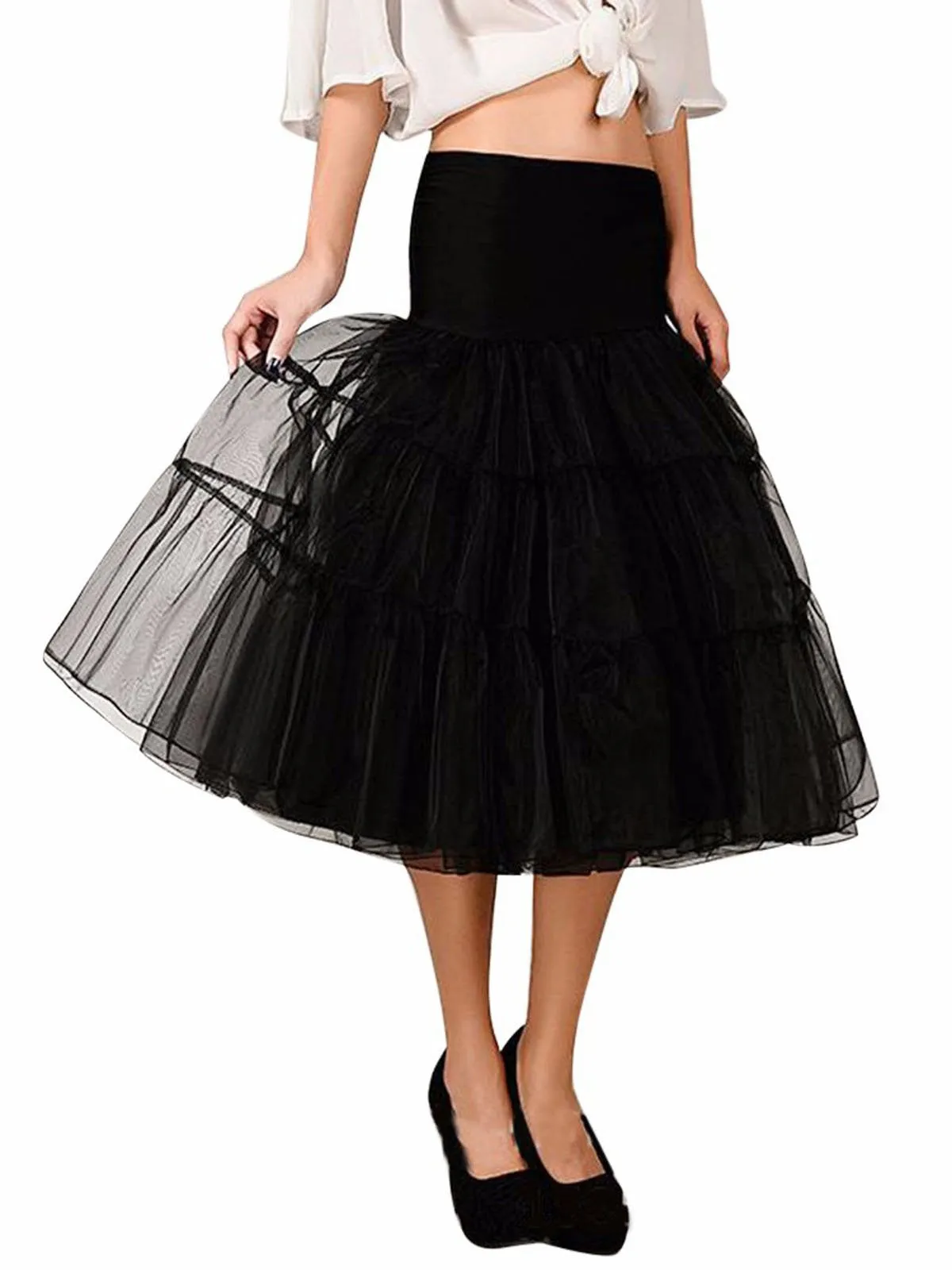 1950s Solid Petticoat Underskirt