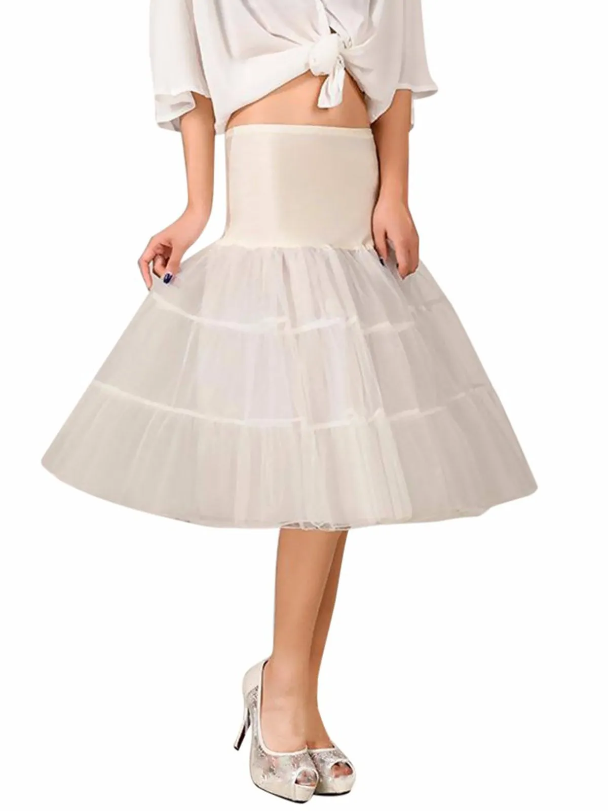 1950s Solid Petticoat Underskirt