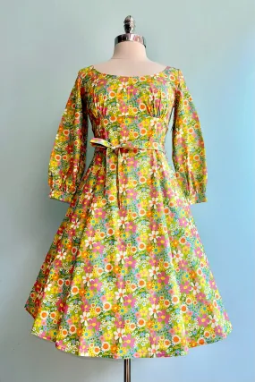 60’s Mod Floral Jeanette Dress by Heart of Haute