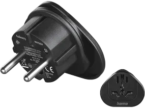 Adaptador enchufe - Hama 00223454, Universal, 100 V - 250 V, Negro