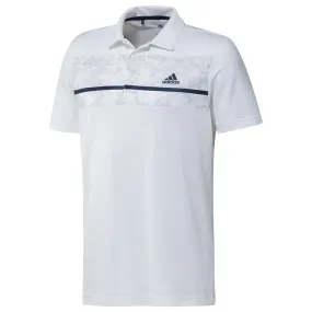 adidas Chest Print Polo Shirt - White