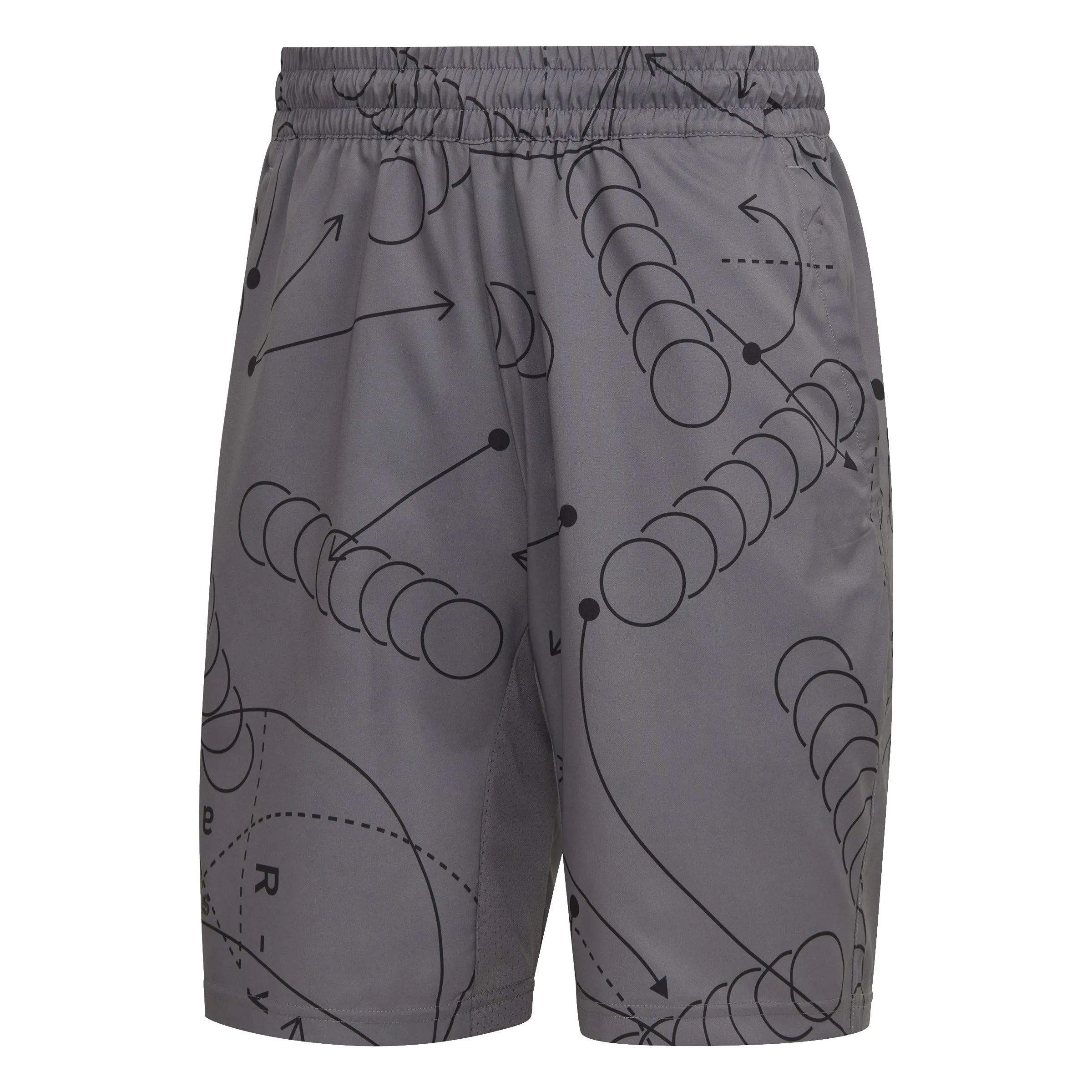 adidas Men's Shorts Club Graphic - Grey HC8491