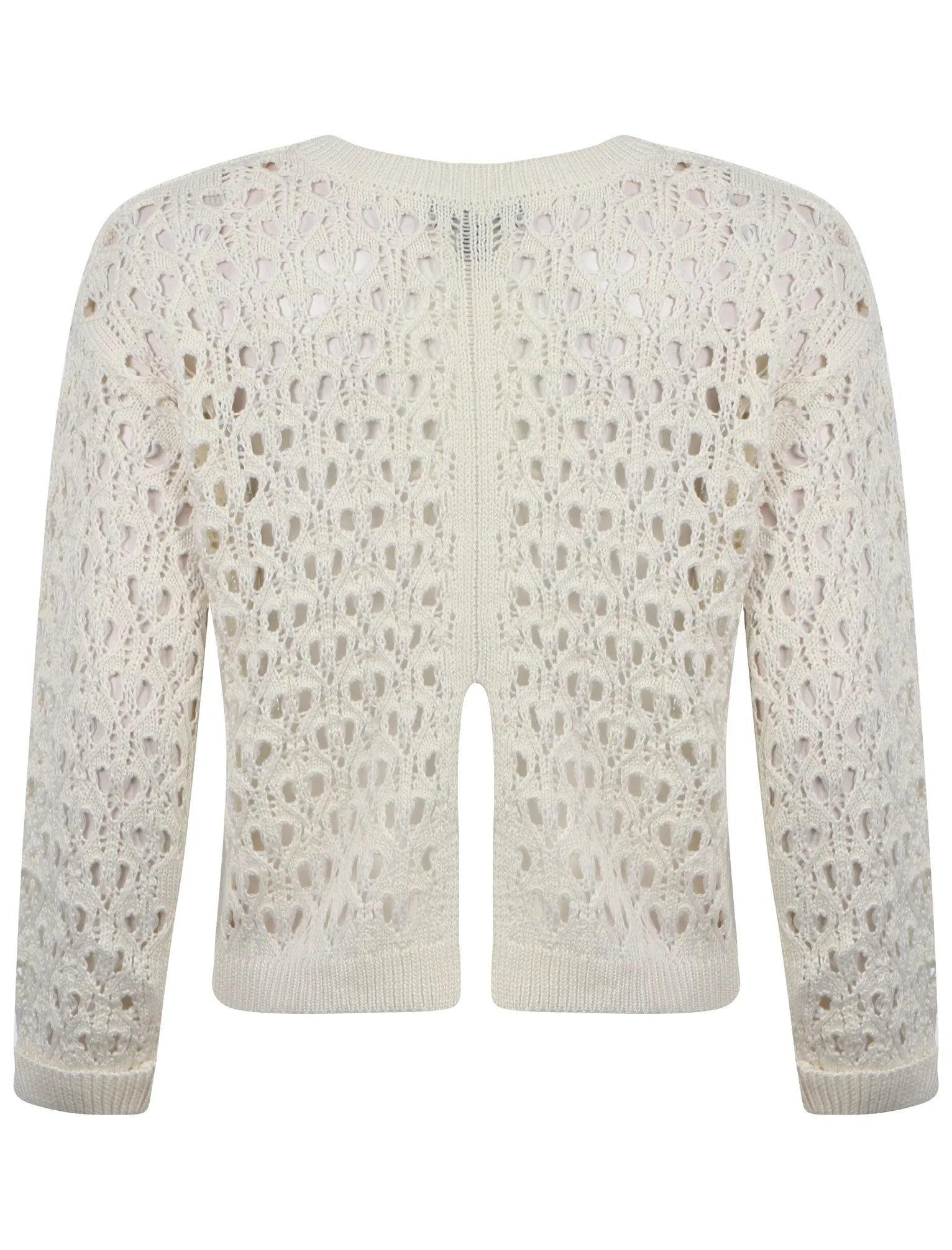 Amara Reya Jerry white lace knit jumper