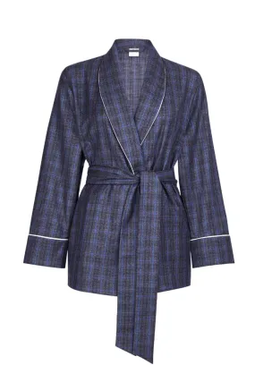 AMELIE TARTAN WOOL ROBE - Archive