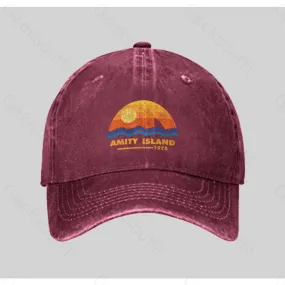 Amity Island 1975 Washed Vintage Baseball Cap