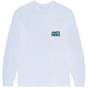 Anti-Hero Fish Bowl Long Sleeve Pocket T-Shirt - White