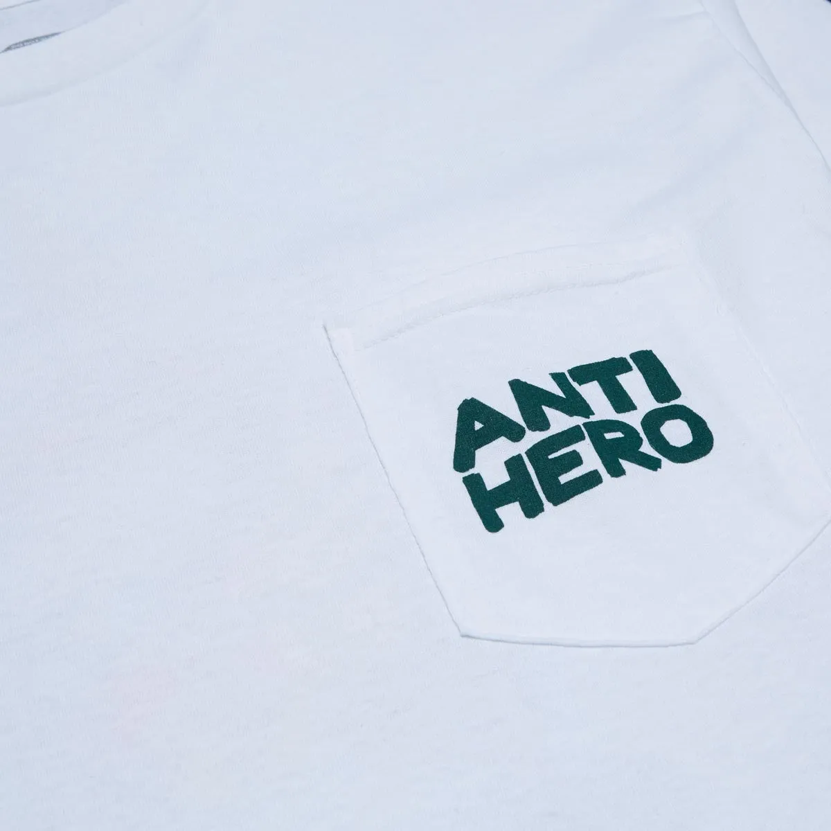 Anti-Hero Fish Bowl Long Sleeve Pocket T-Shirt - White