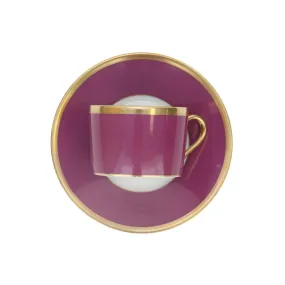 Arc En Ciel Fuschia Cup And Saucer