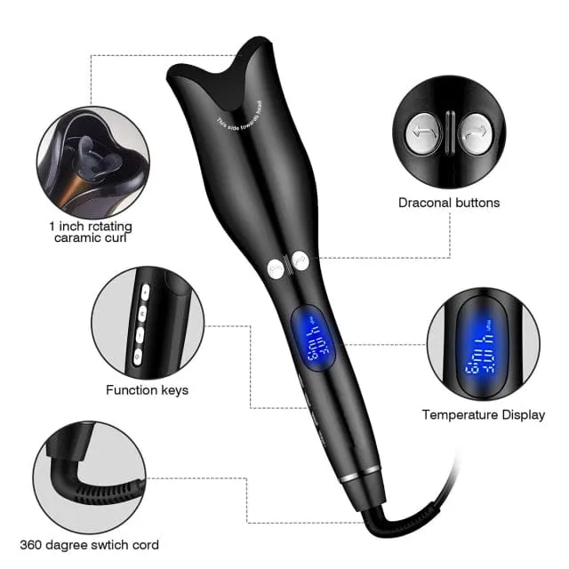 Automatic Rotating Professional Hair Curler