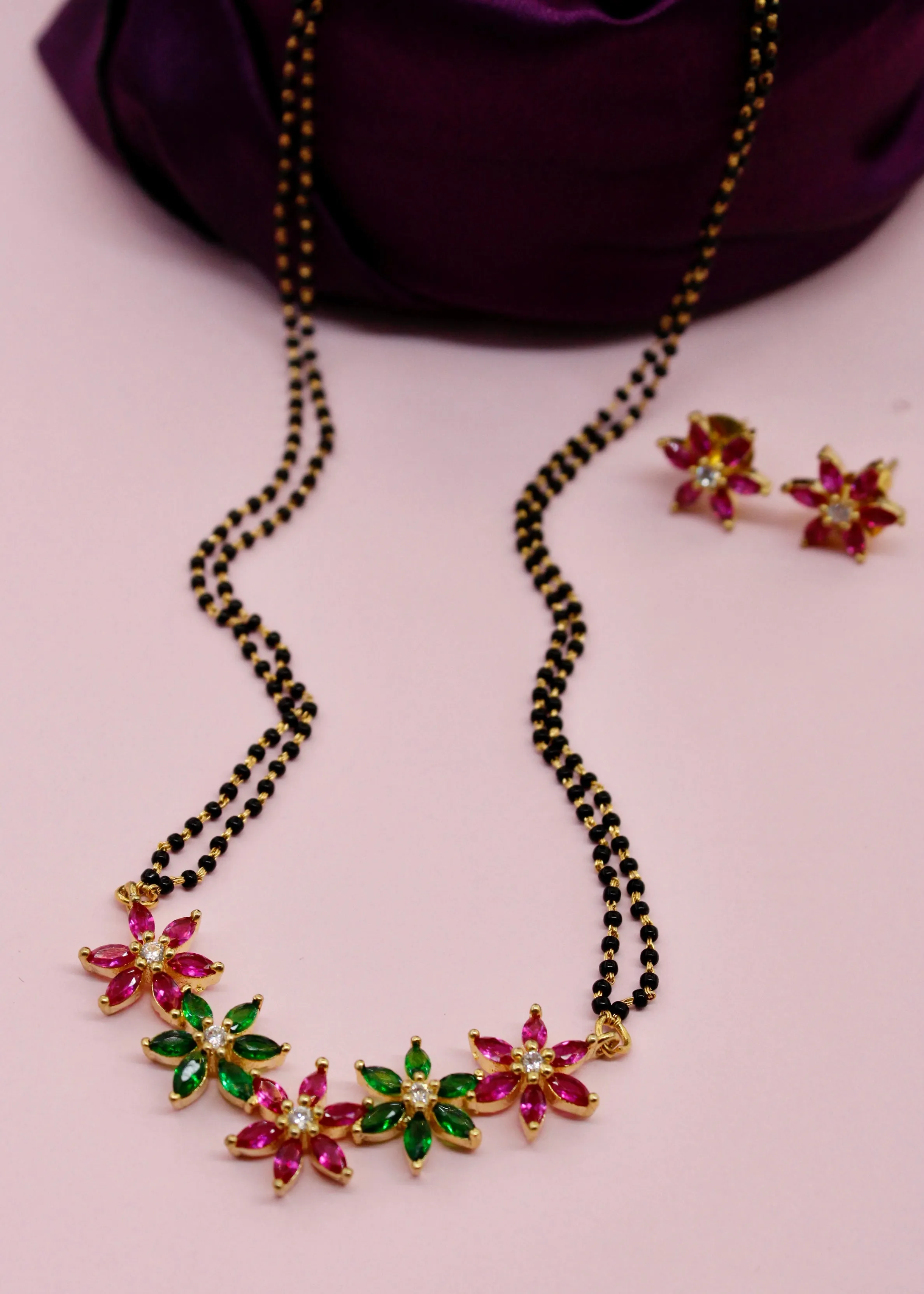 BEAUTIFUL FLORAL STYLE  MANGALSUTRA