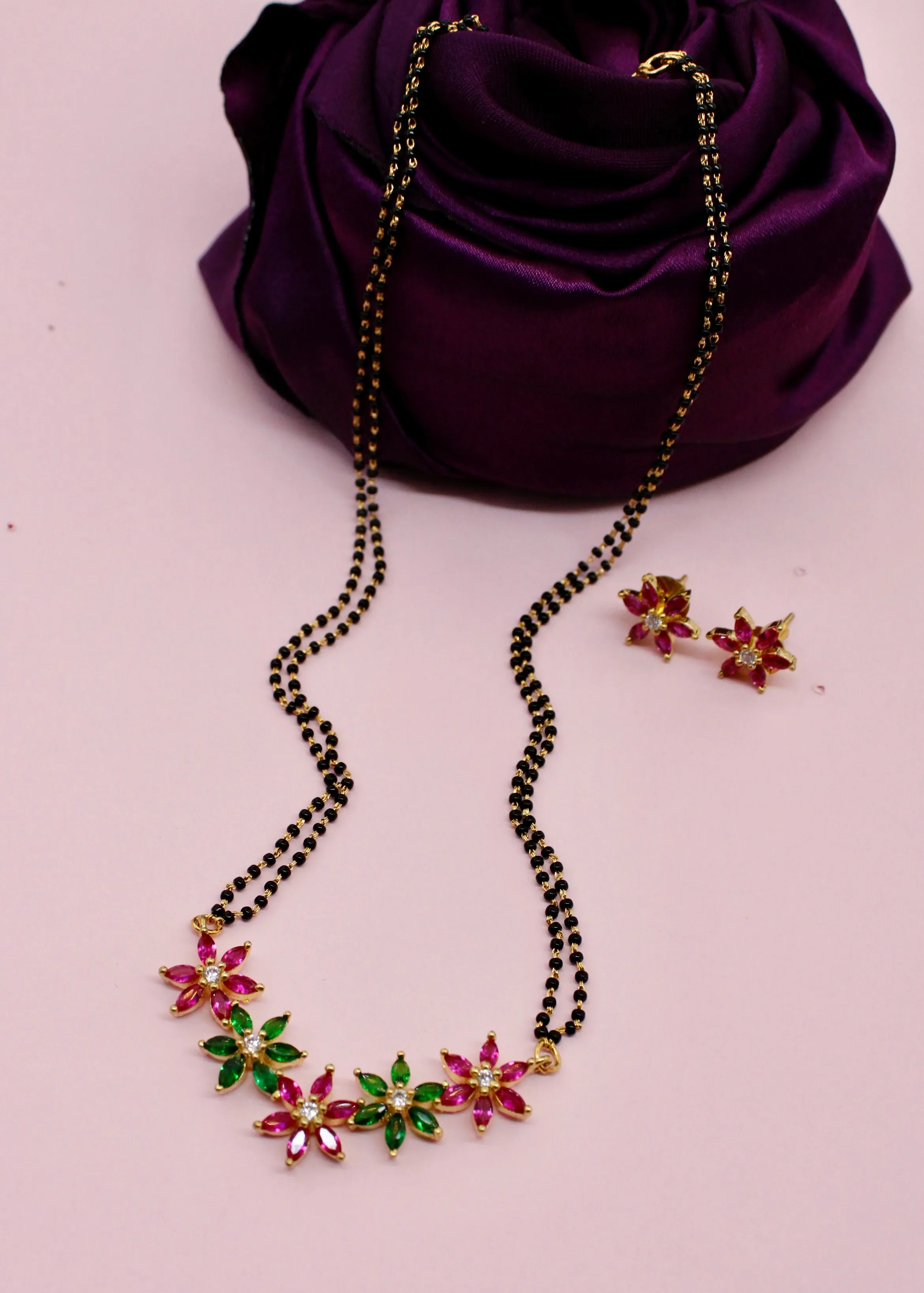 BEAUTIFUL FLORAL STYLE  MANGALSUTRA