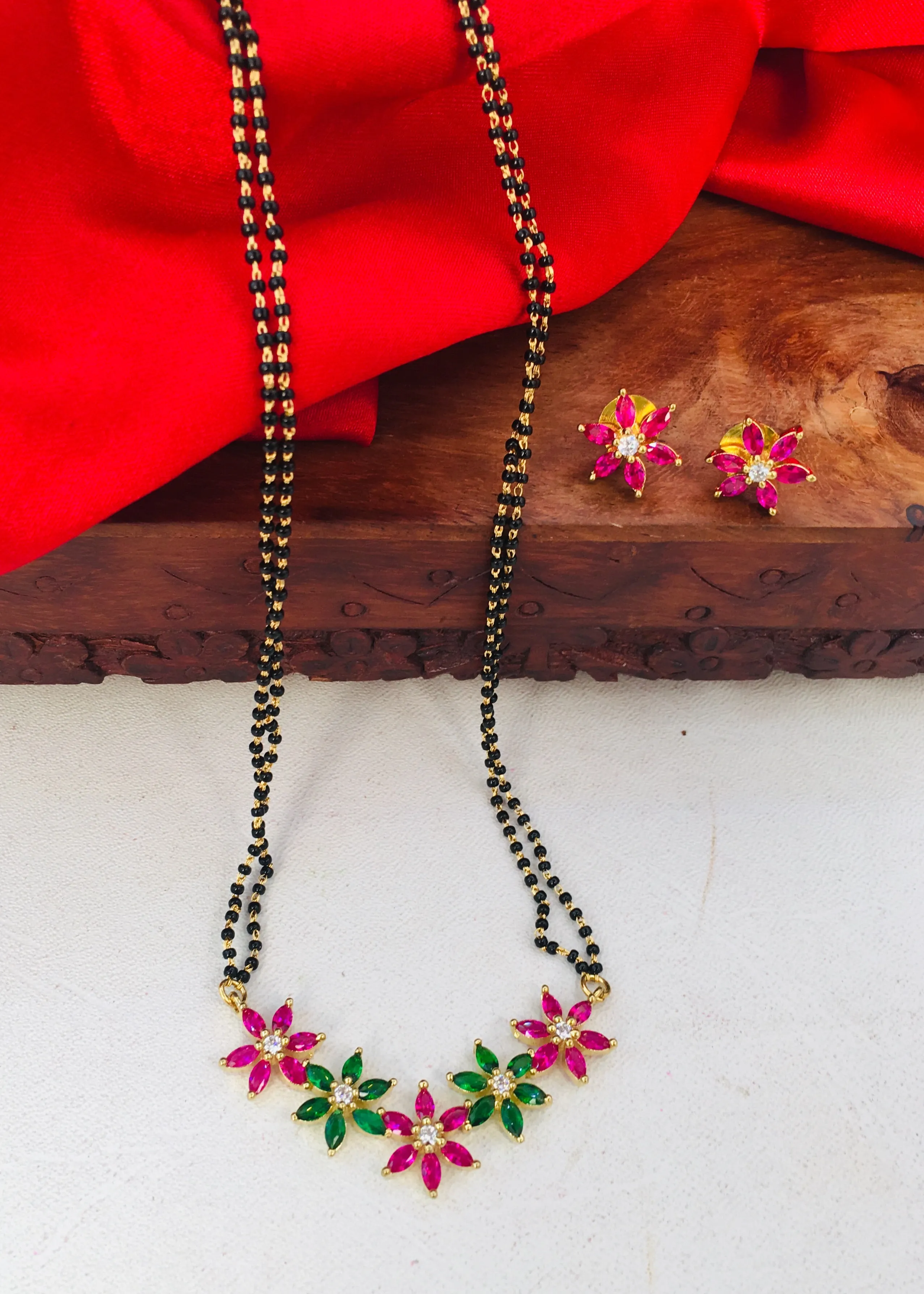 BEAUTIFUL FLORAL STYLE  MANGALSUTRA