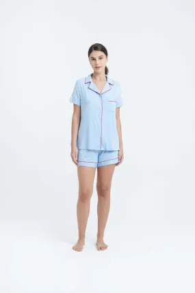 Blue Bamboo Short Pyjamas