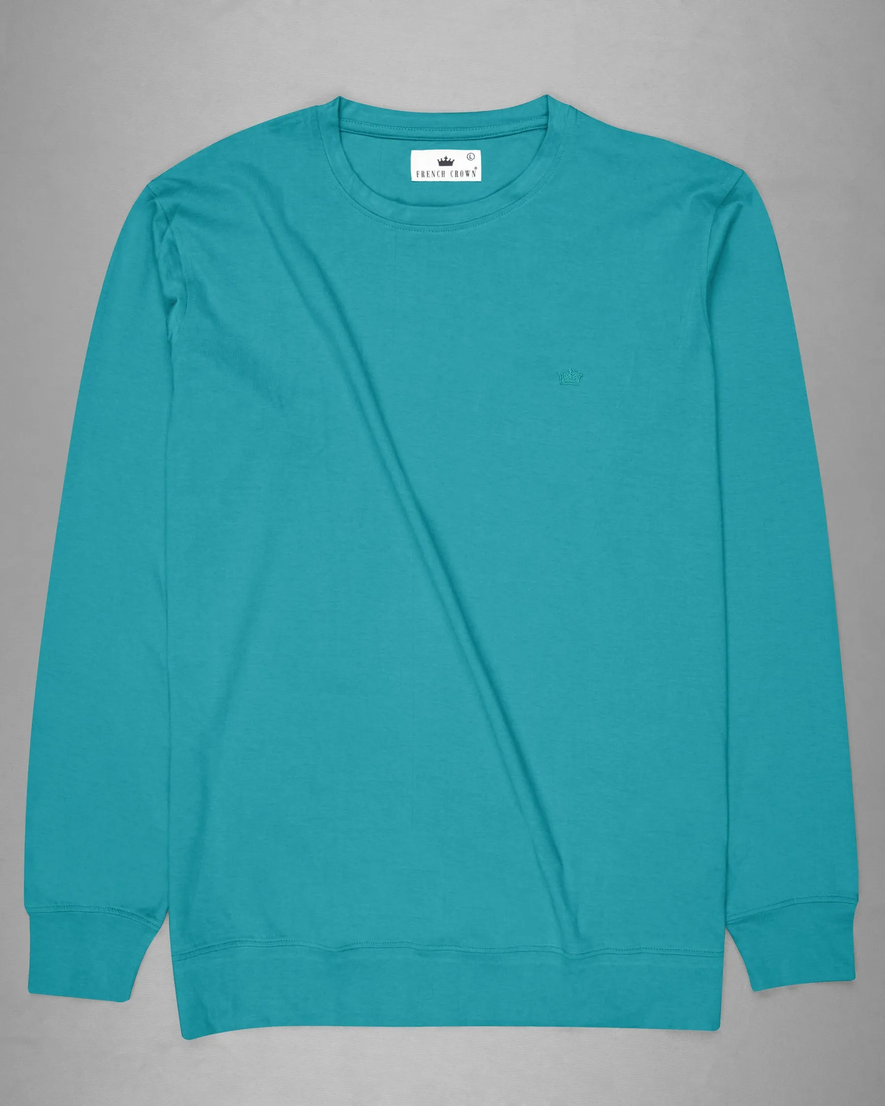 Blue Chill Full Sleeve Premium Cotton Jersey Sweatshirt