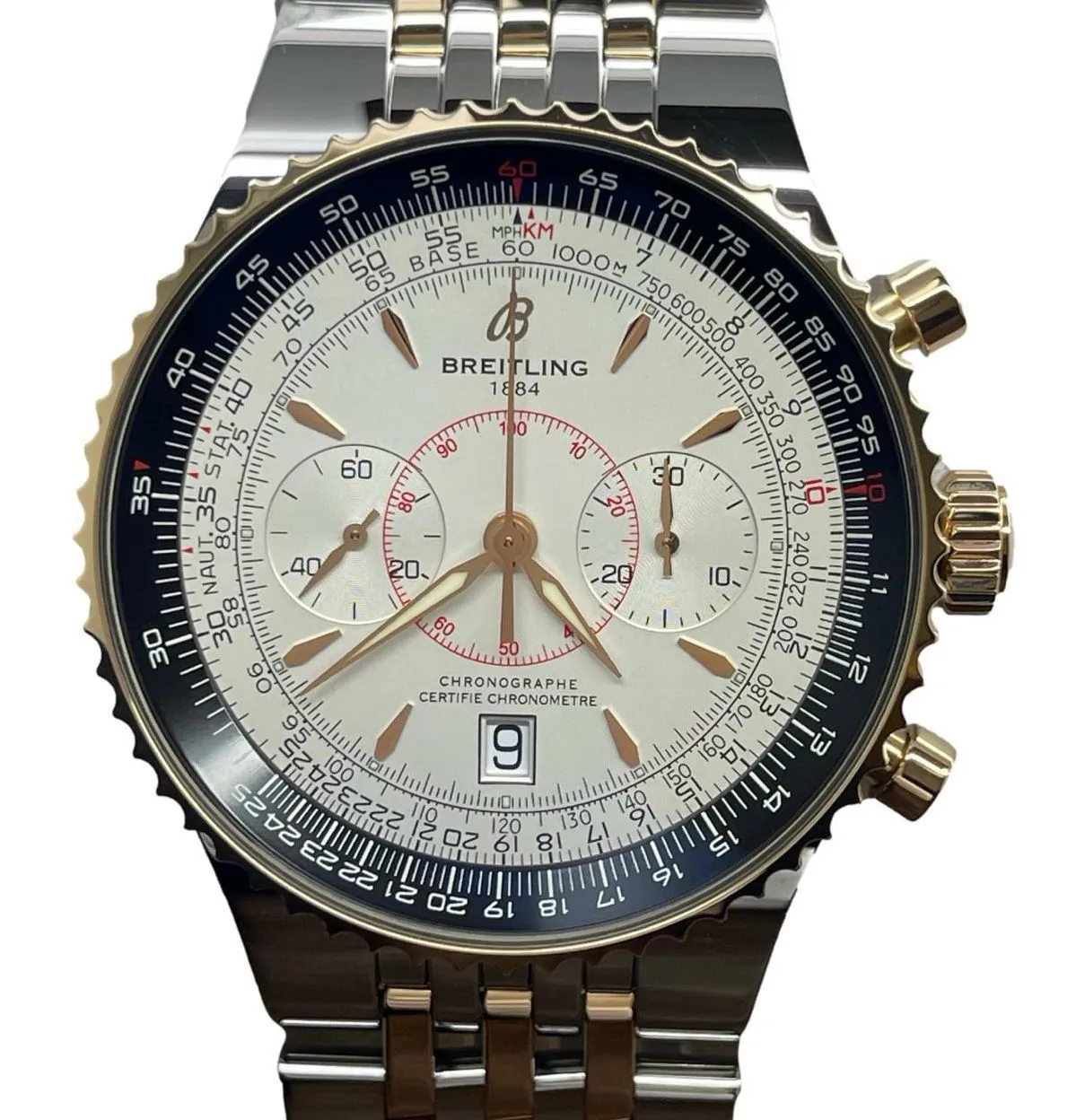 Breitling Navitimer Montbrillant Legende C23340 White Dial Automatic Men's Watch