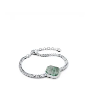 Bundle Armband: Malachite - Silber - Für Sie