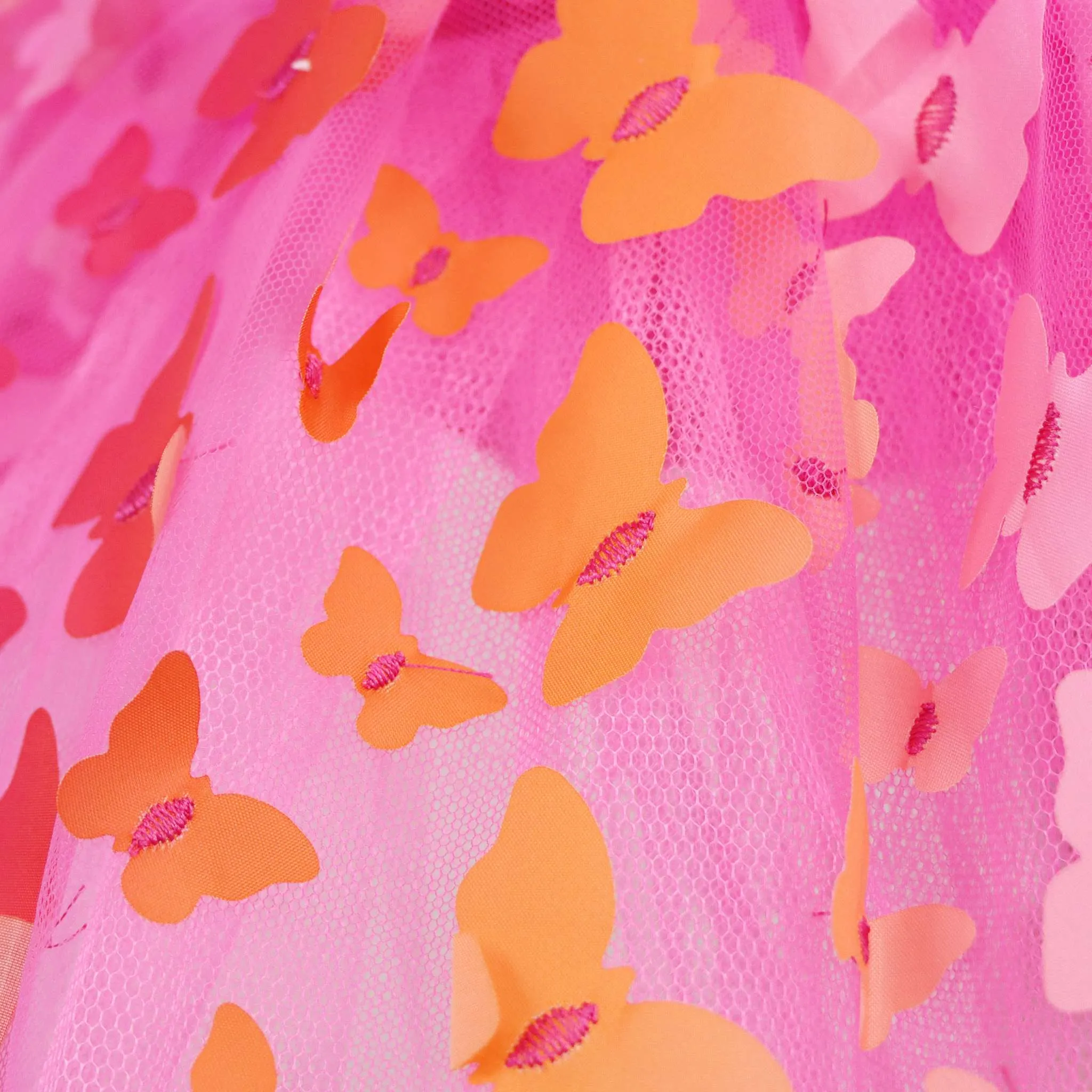 Butterfly Hot Pink & Gold Multi-layered Tutu