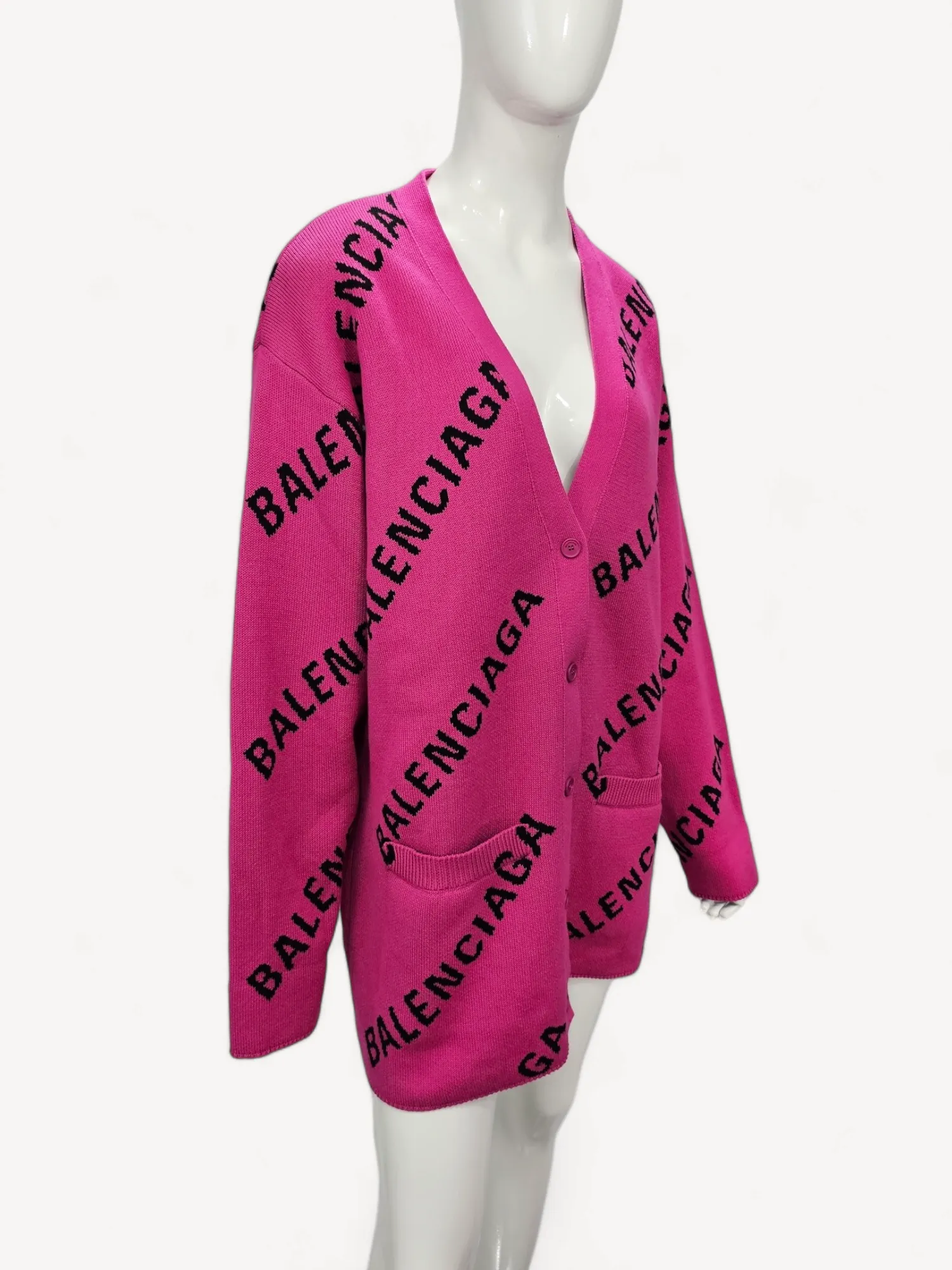 Cardigan Balenciaga Pink Tricot