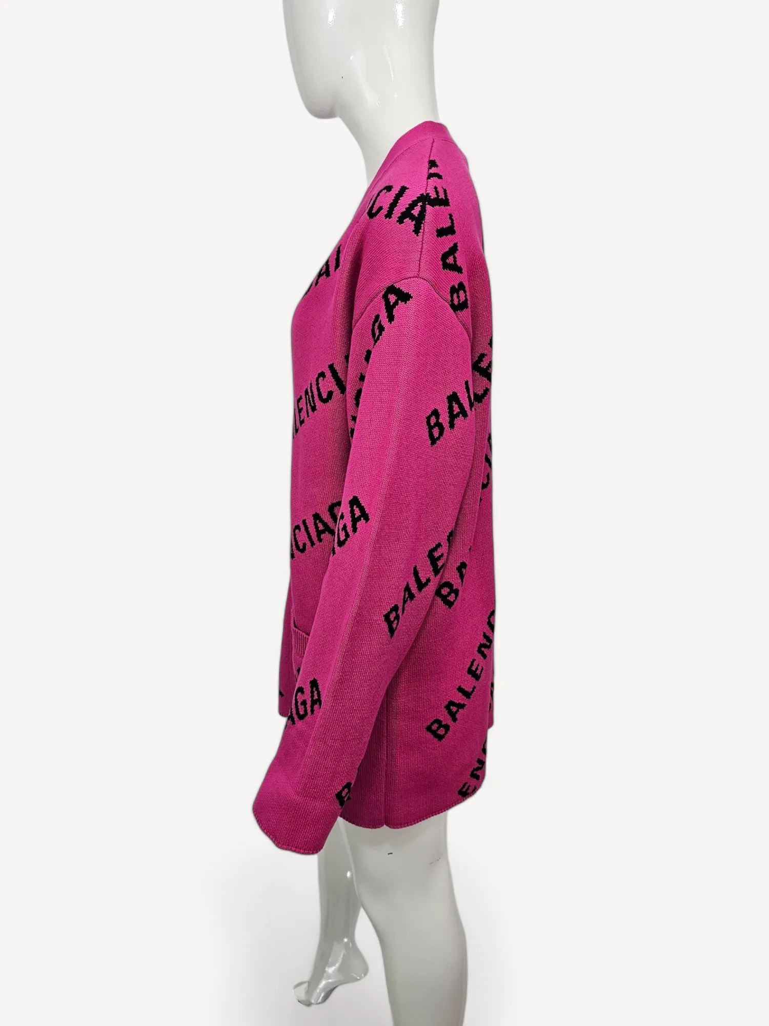 Cardigan Balenciaga Pink Tricot