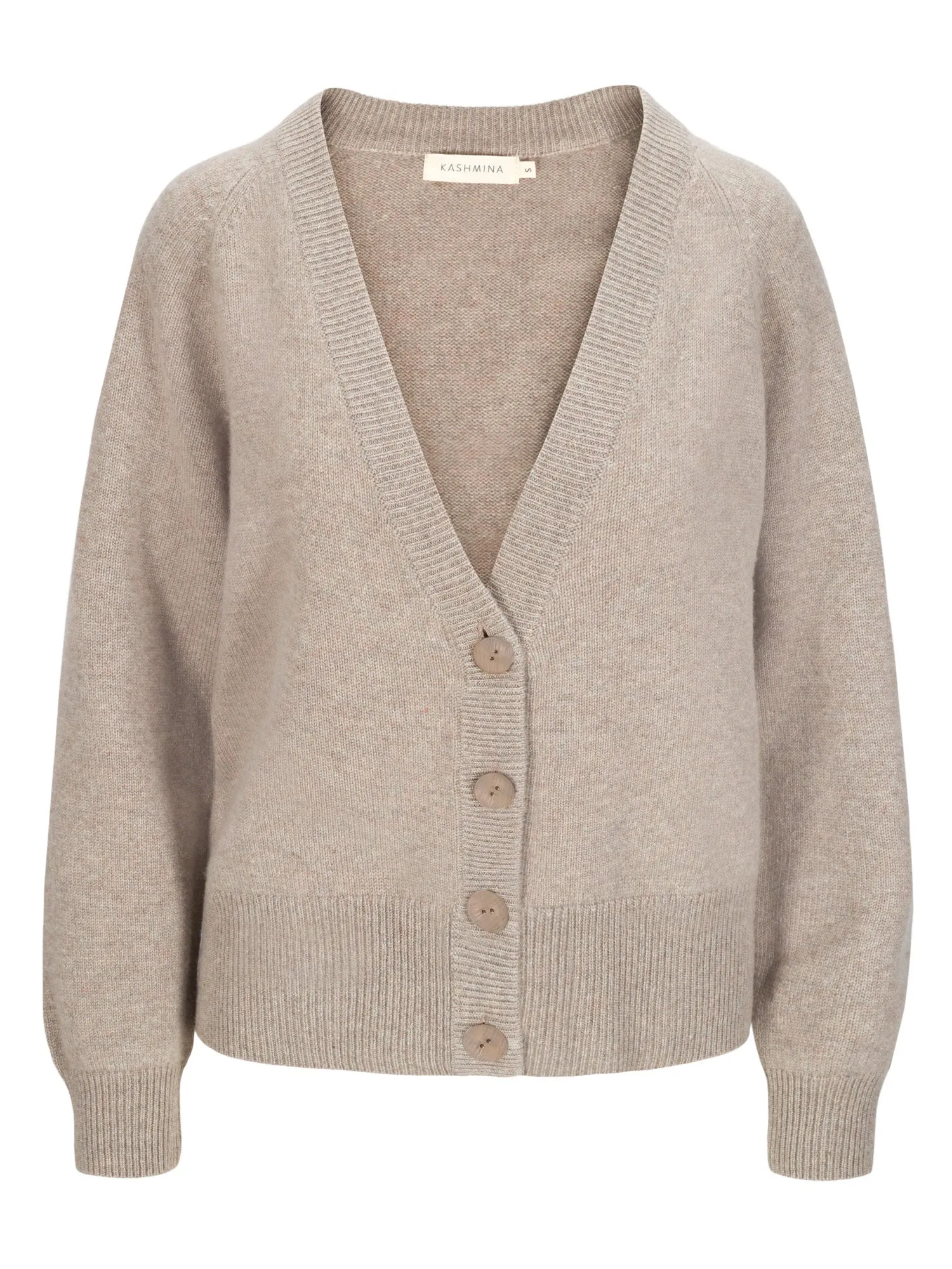 Cashmere cardigan "Eir" - toast