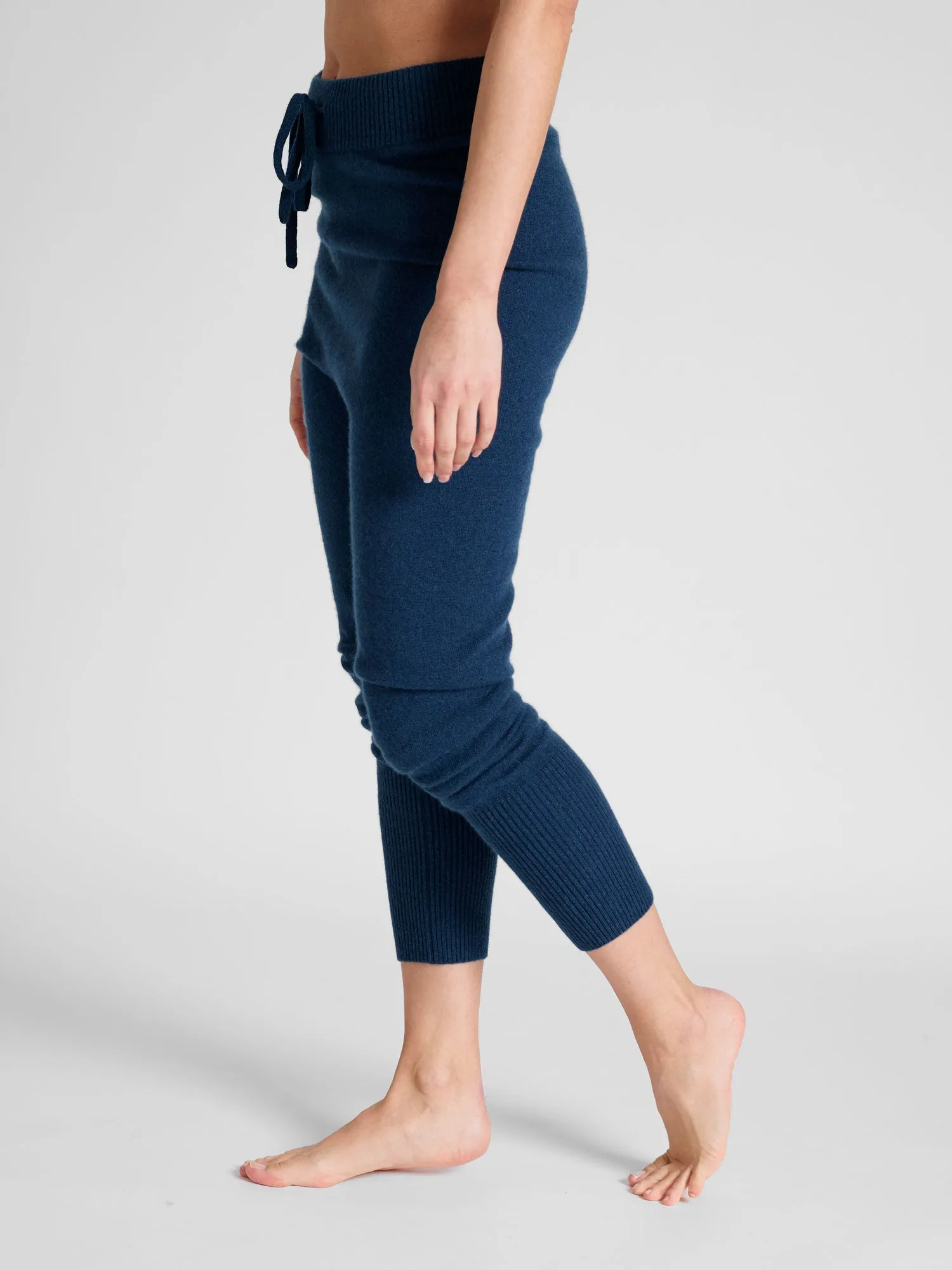 Cashmere "Chill pants" - mountain blue