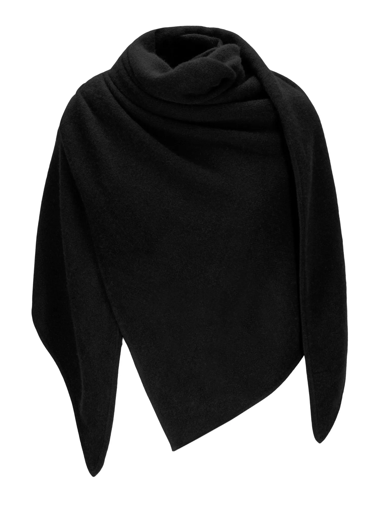 Cashmere scarf "Triangle" - black