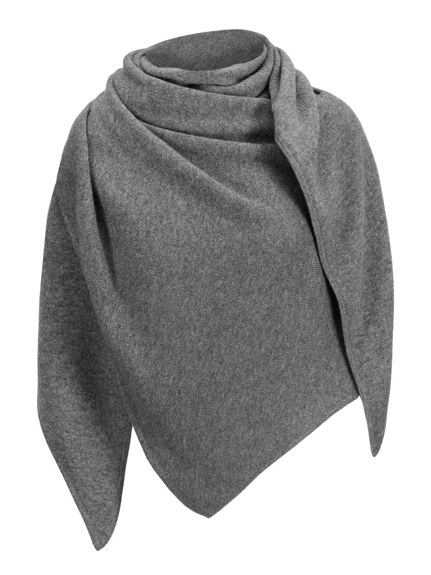 Cashmere scarf "Triangle" - dark grey