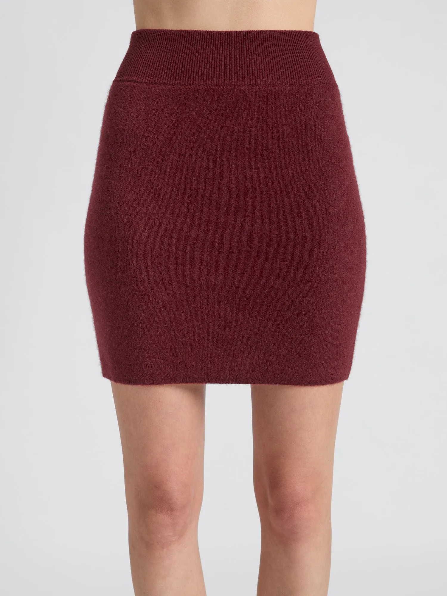 Cashmere skirt "Olava" - Bordeaux