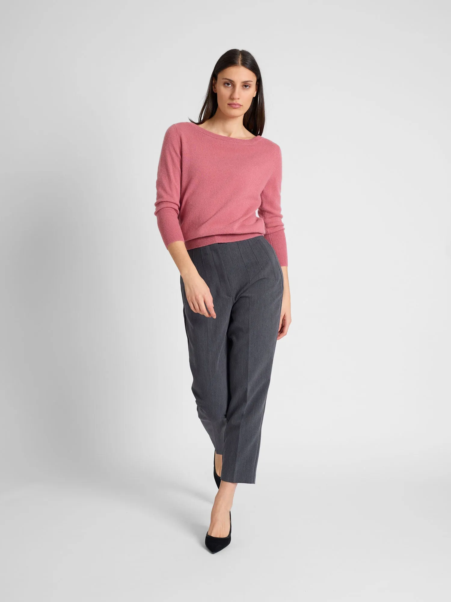 Cashmere sweater "Asta" - pink berry