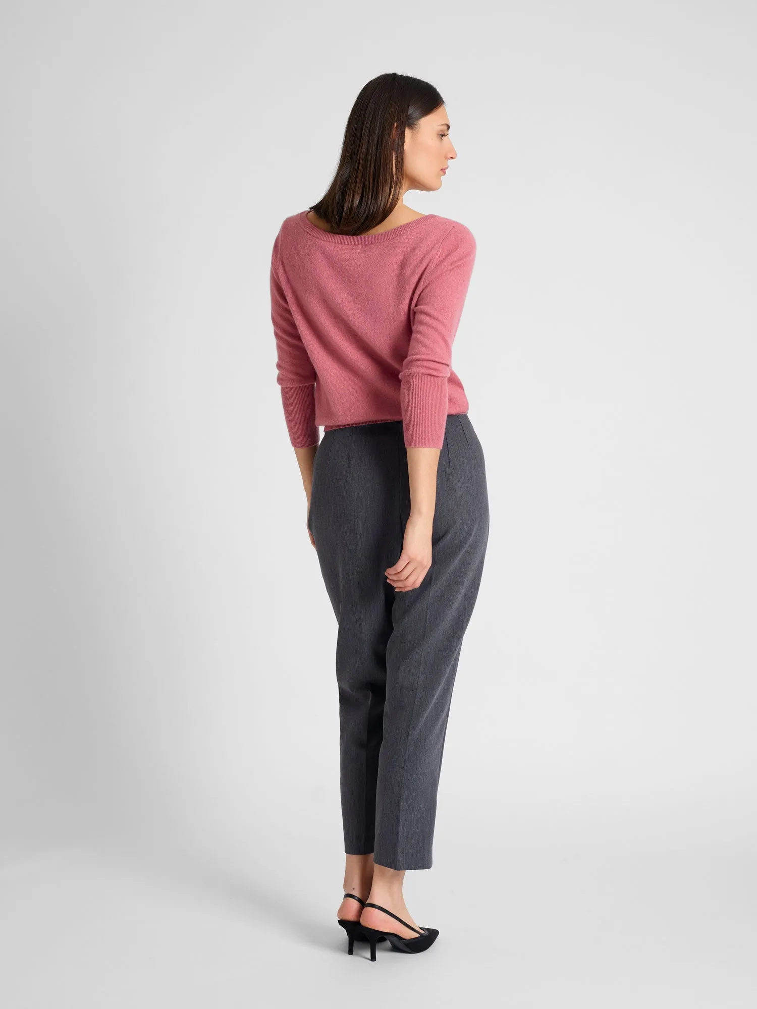 Cashmere sweater "Asta" - pink berry