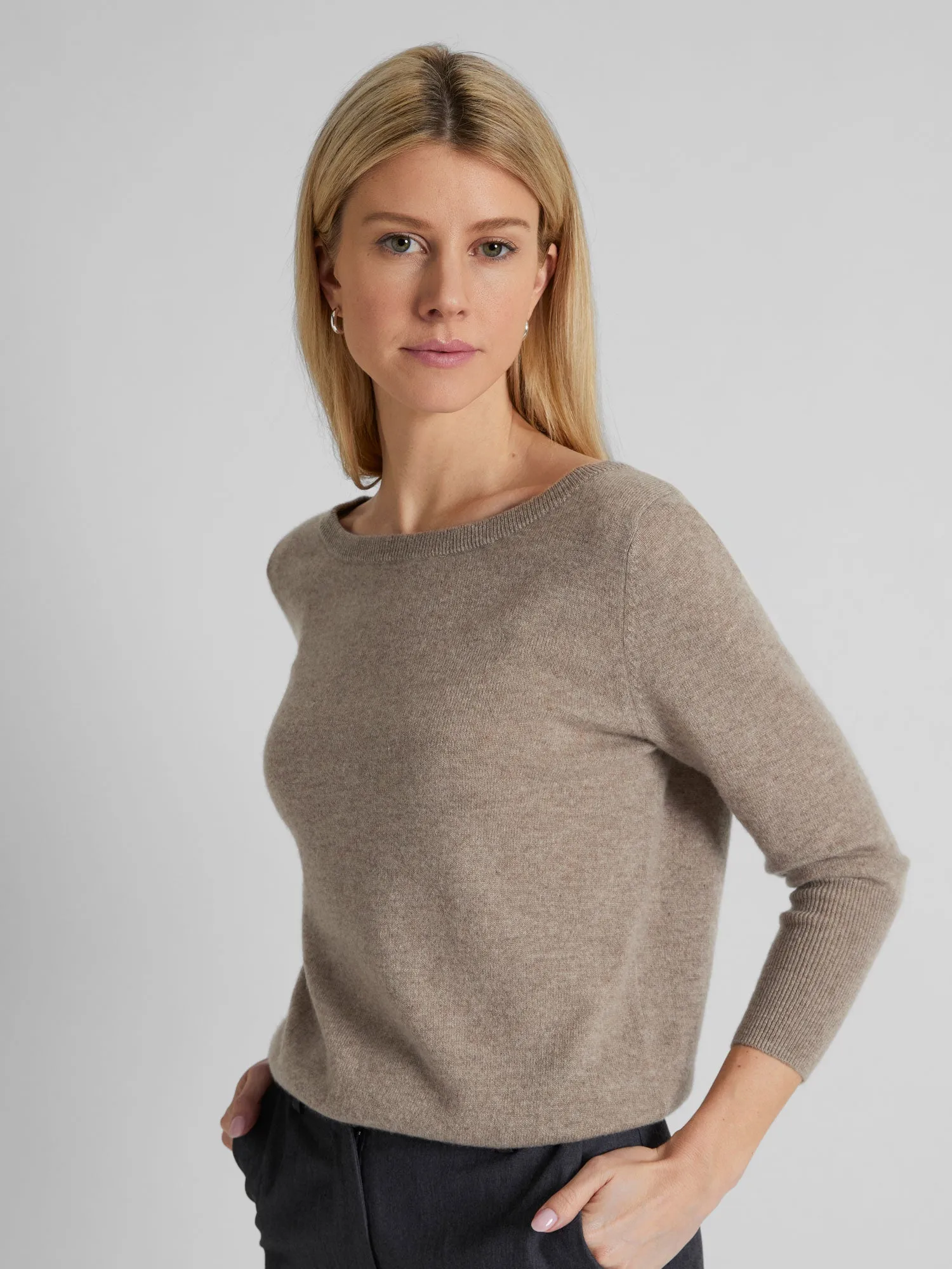 Cashmere sweater "Asta" - toast