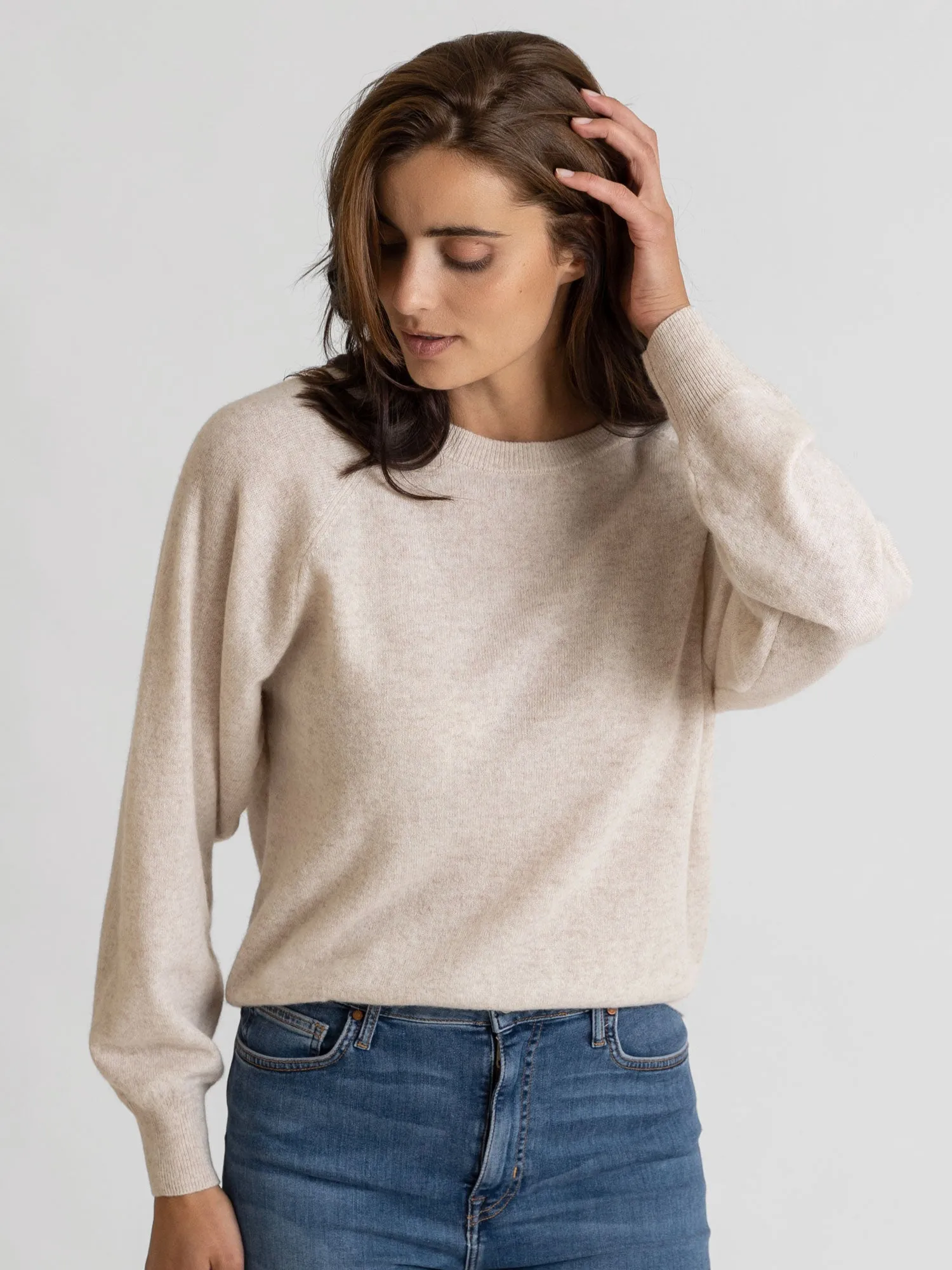 Cashmere sweater "Embla" - beige