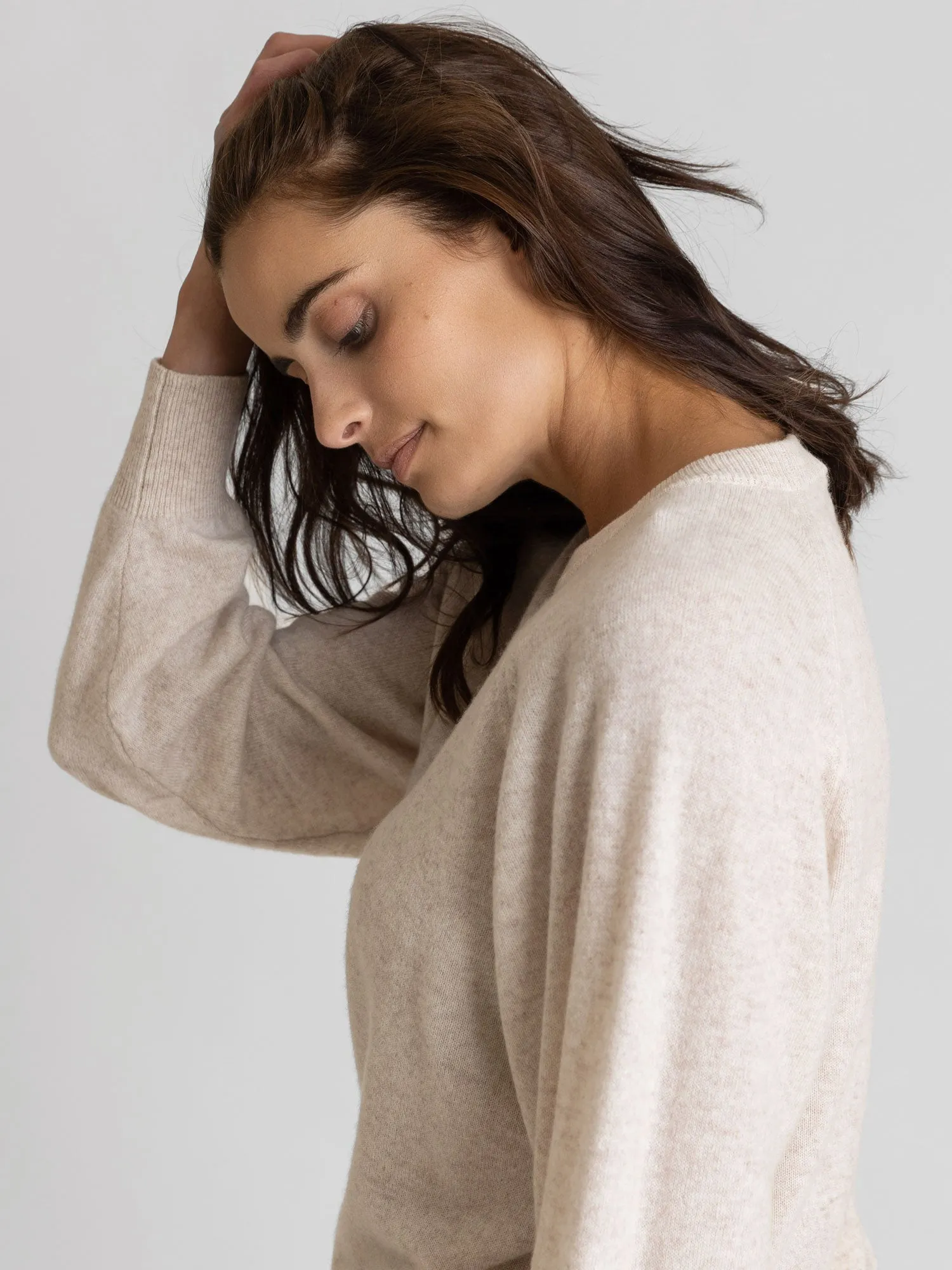 Cashmere sweater "Embla" - beige