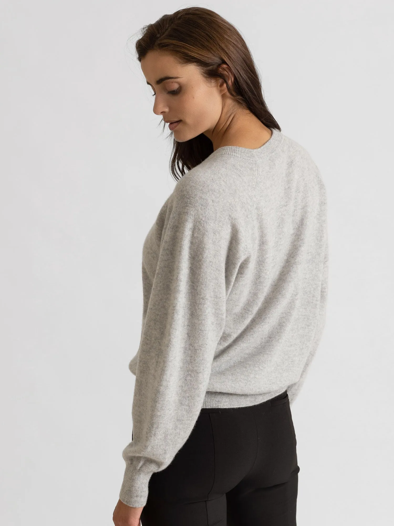 Cashmere sweater "Embla" - light grey