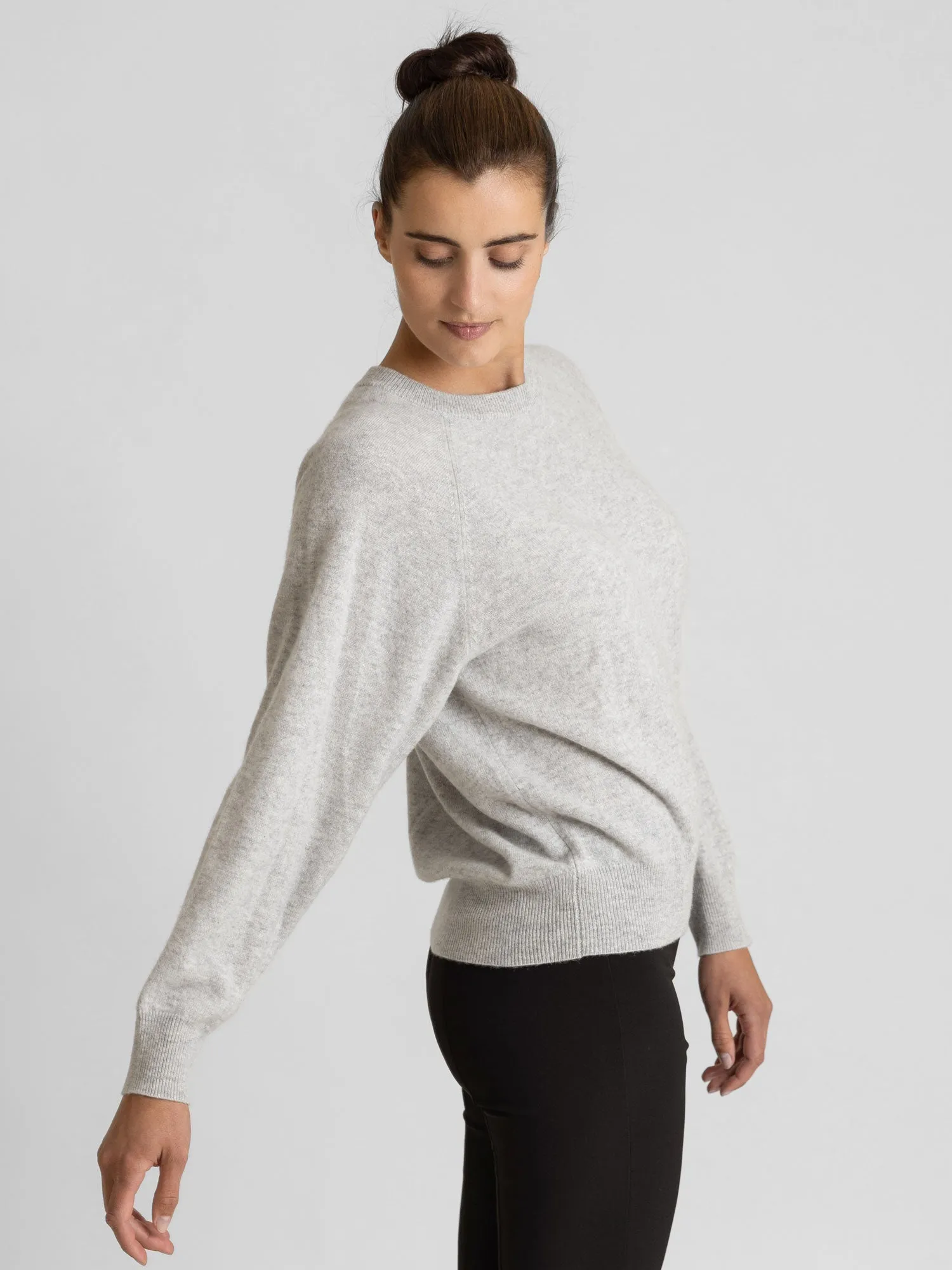 Cashmere sweater "Embla" - light grey