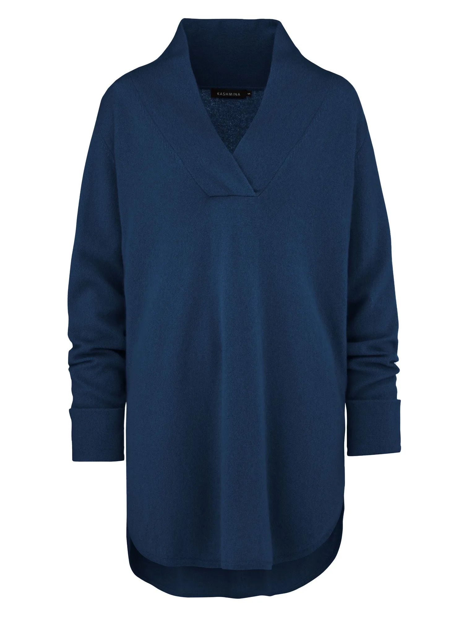 Cashmere sweater "Ida" - mountain blue