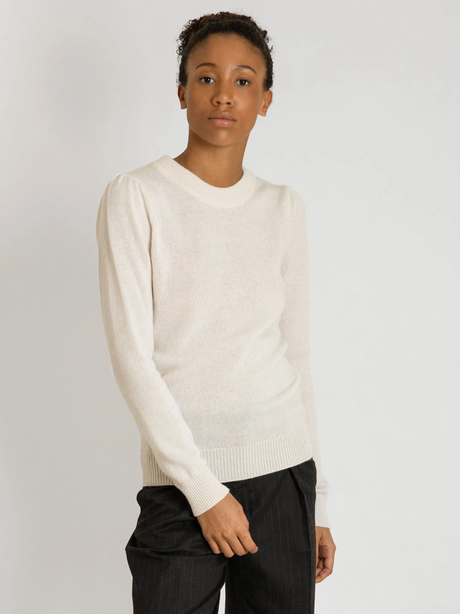 Cashmere sweater "Lola" - white