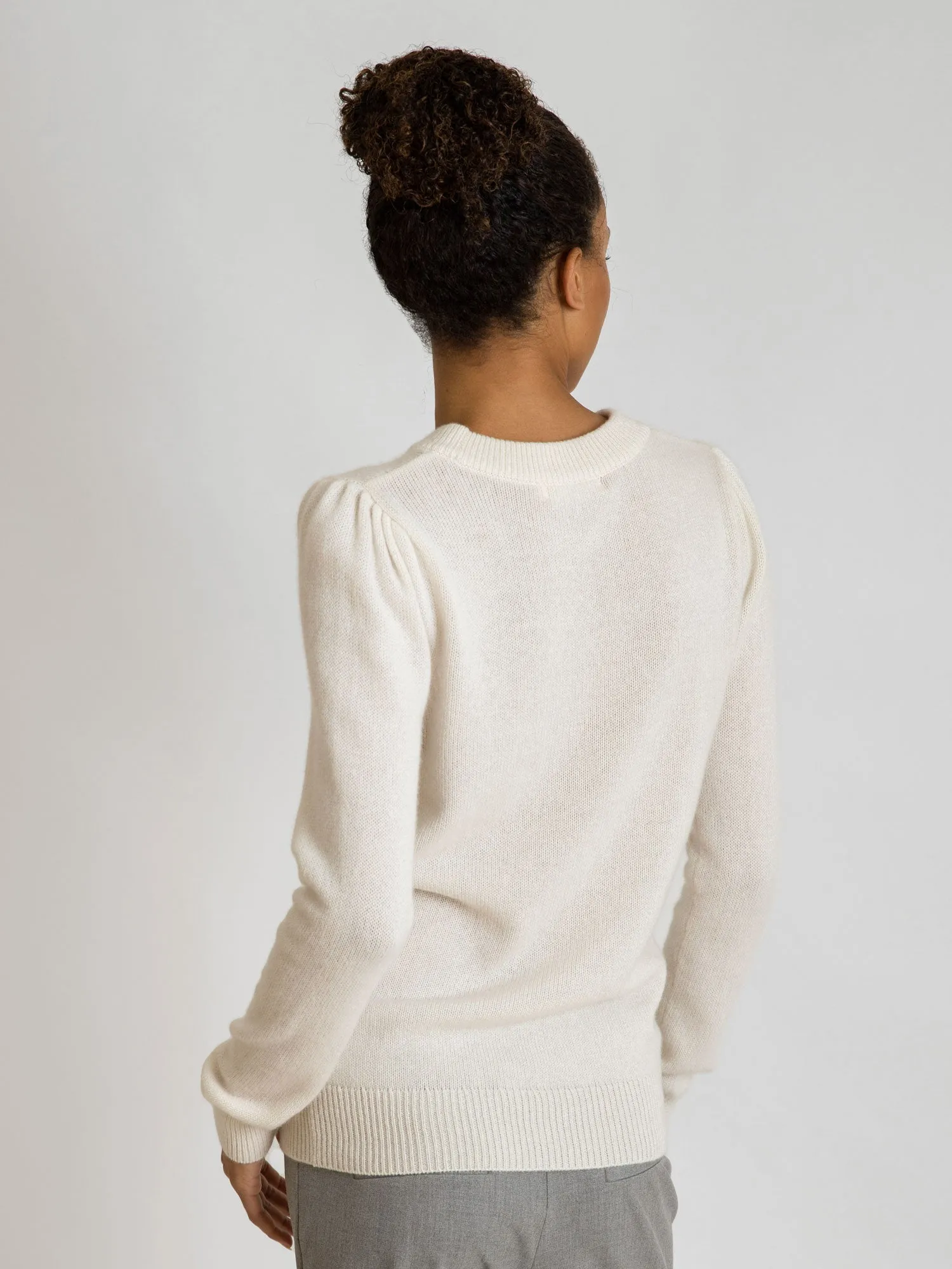 Cashmere sweater "Lola" - white