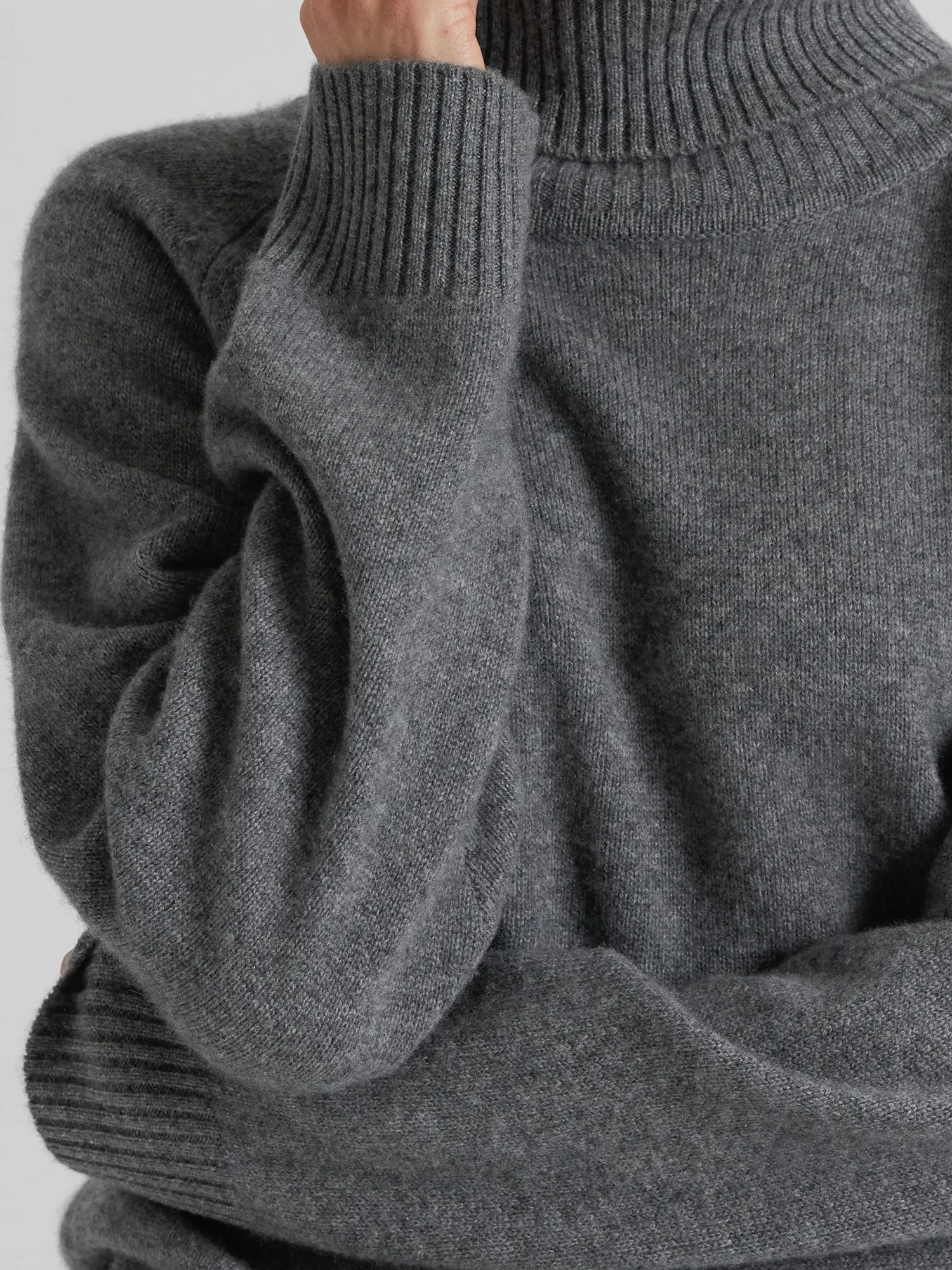 Cashmere sweater "Milano" - dark grey