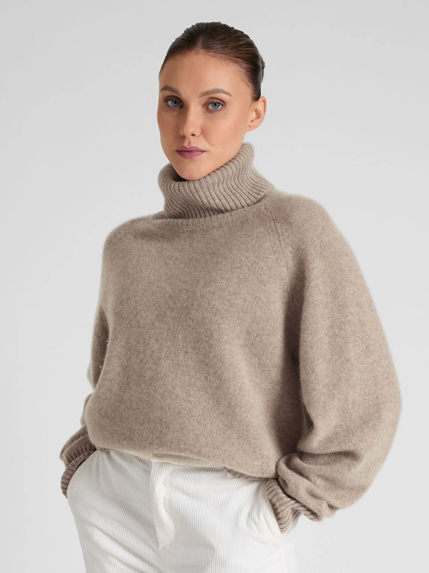 Cashmere sweater "Milano" - toast