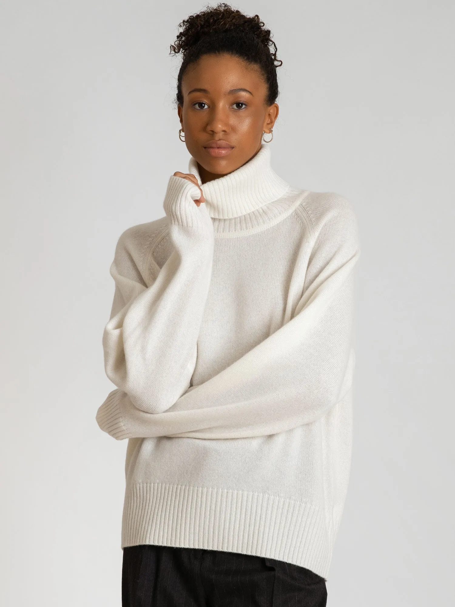 Cashmere sweater "Milano" - white