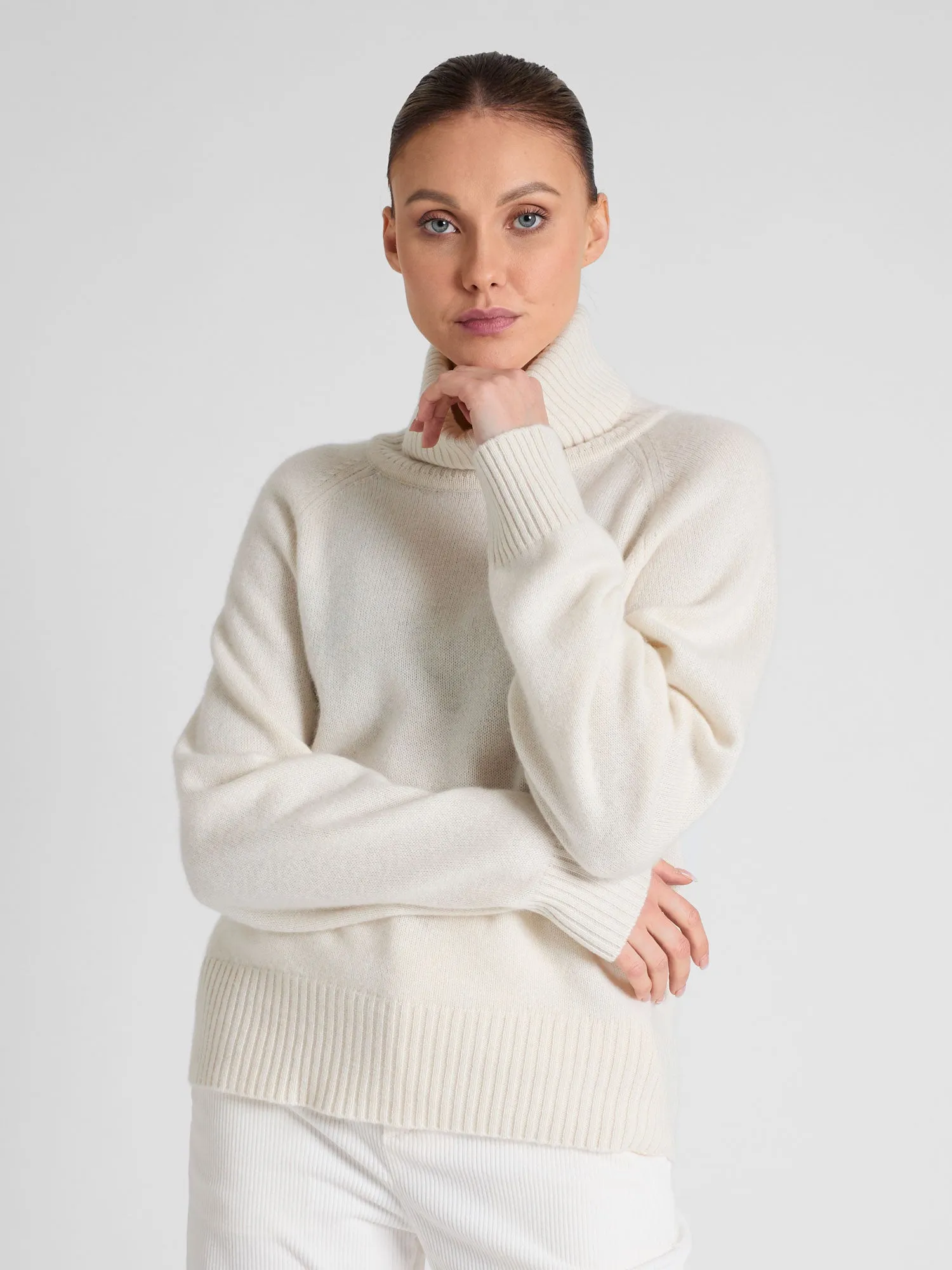 Cashmere sweater "Milano" - white