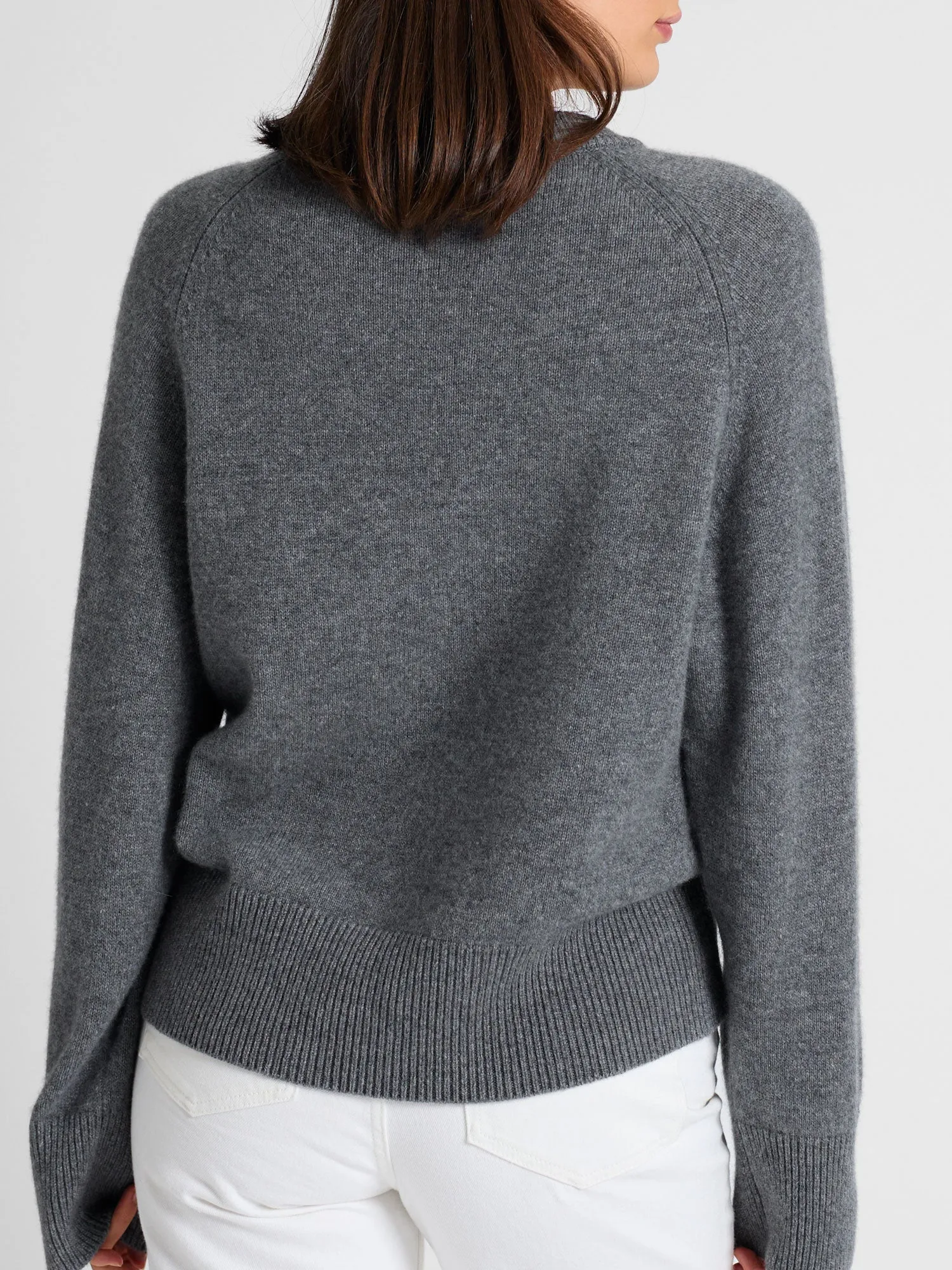 Cashmere sweater "Signy" - dark grey