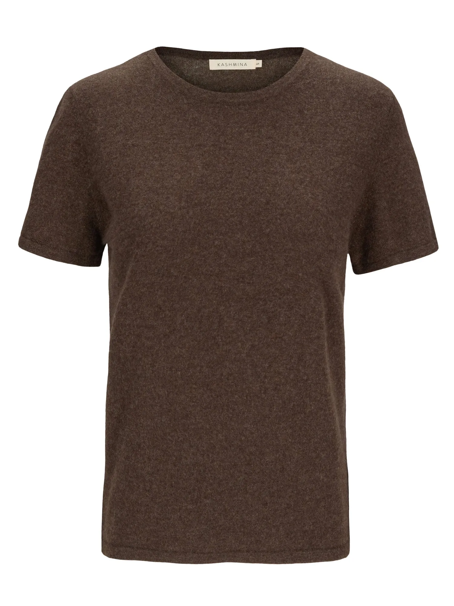 Cashmere T-shirt "Fresh" - dark brown