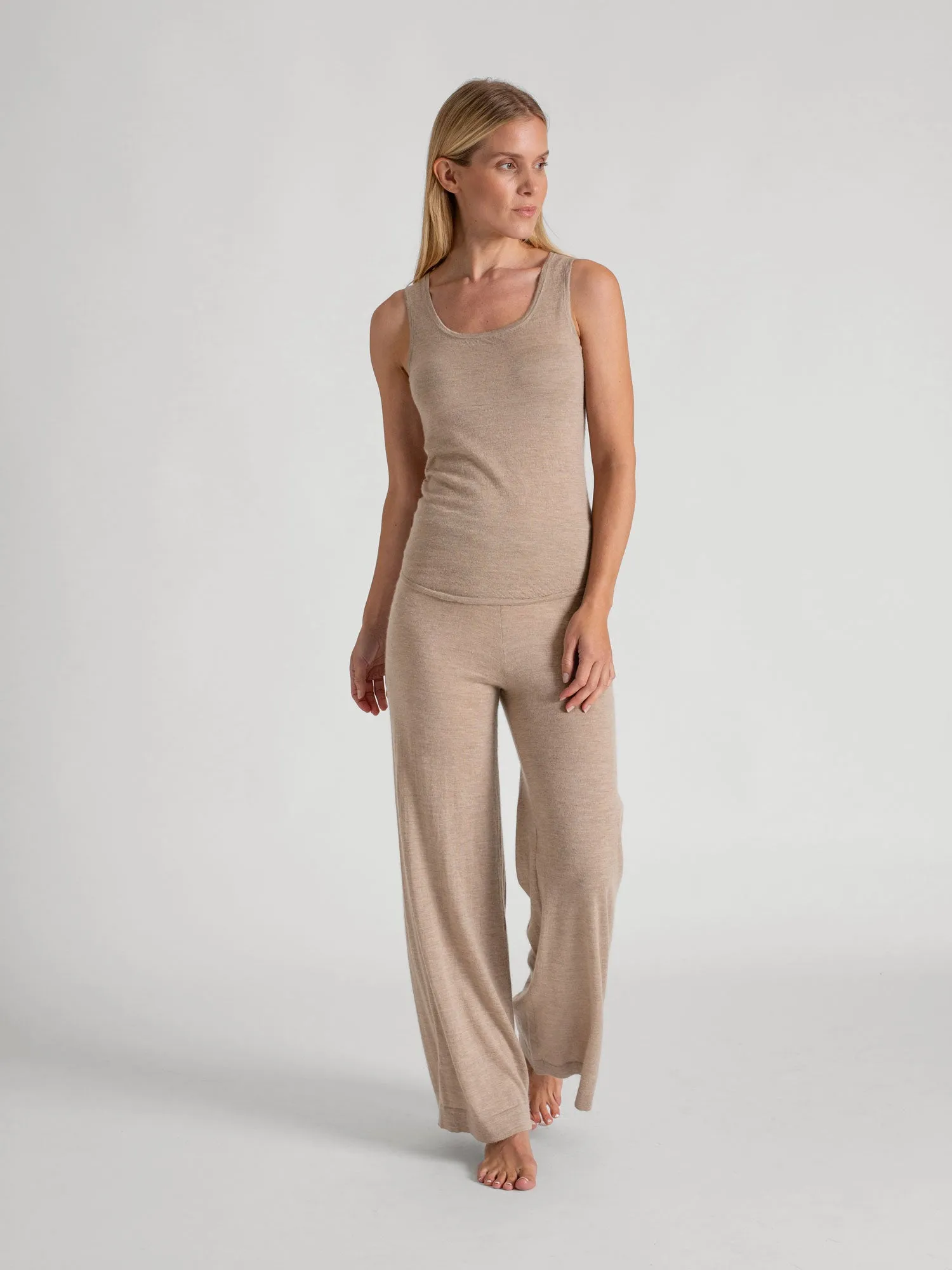 Cashmere top "Skin" - taupe