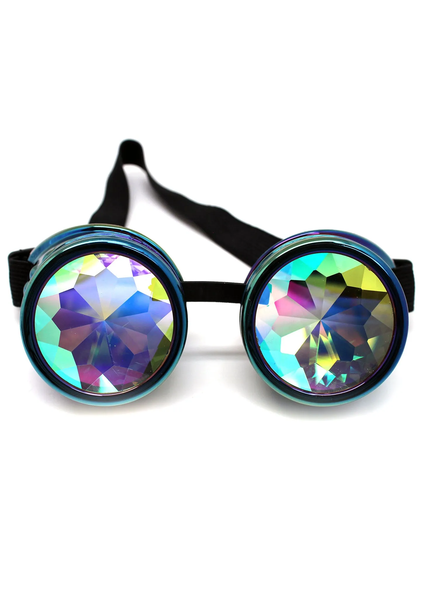 Celelstial Kaleidoscope Goggles in Iridescent Rainbow