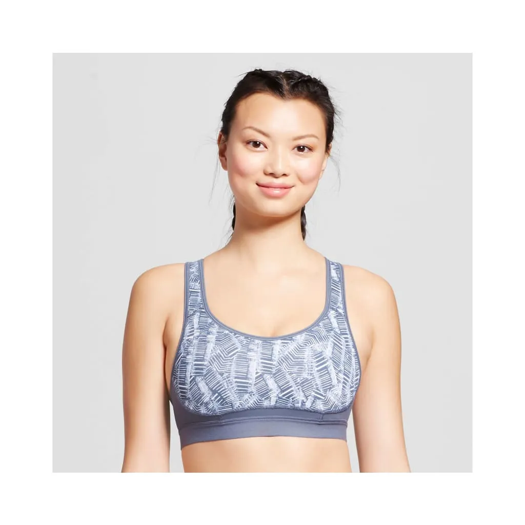 Champion N9646 9646 Power Core Max Wire Free Sports Bra SMALL Gray Multi NWT