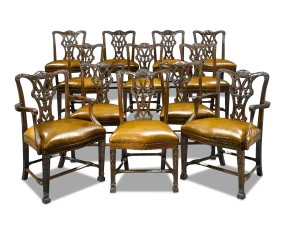 Chippendale-Style Mahogany Dining Chairs