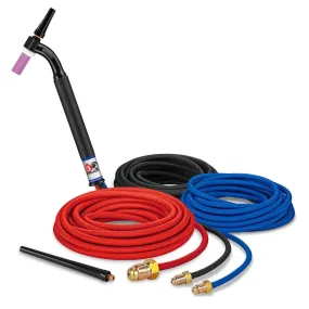 CK Worldwide 250A 3-Piece Water Cooled TIG Torch Package w/ Super-Flex Cable, 25 ft - CK225SF FX