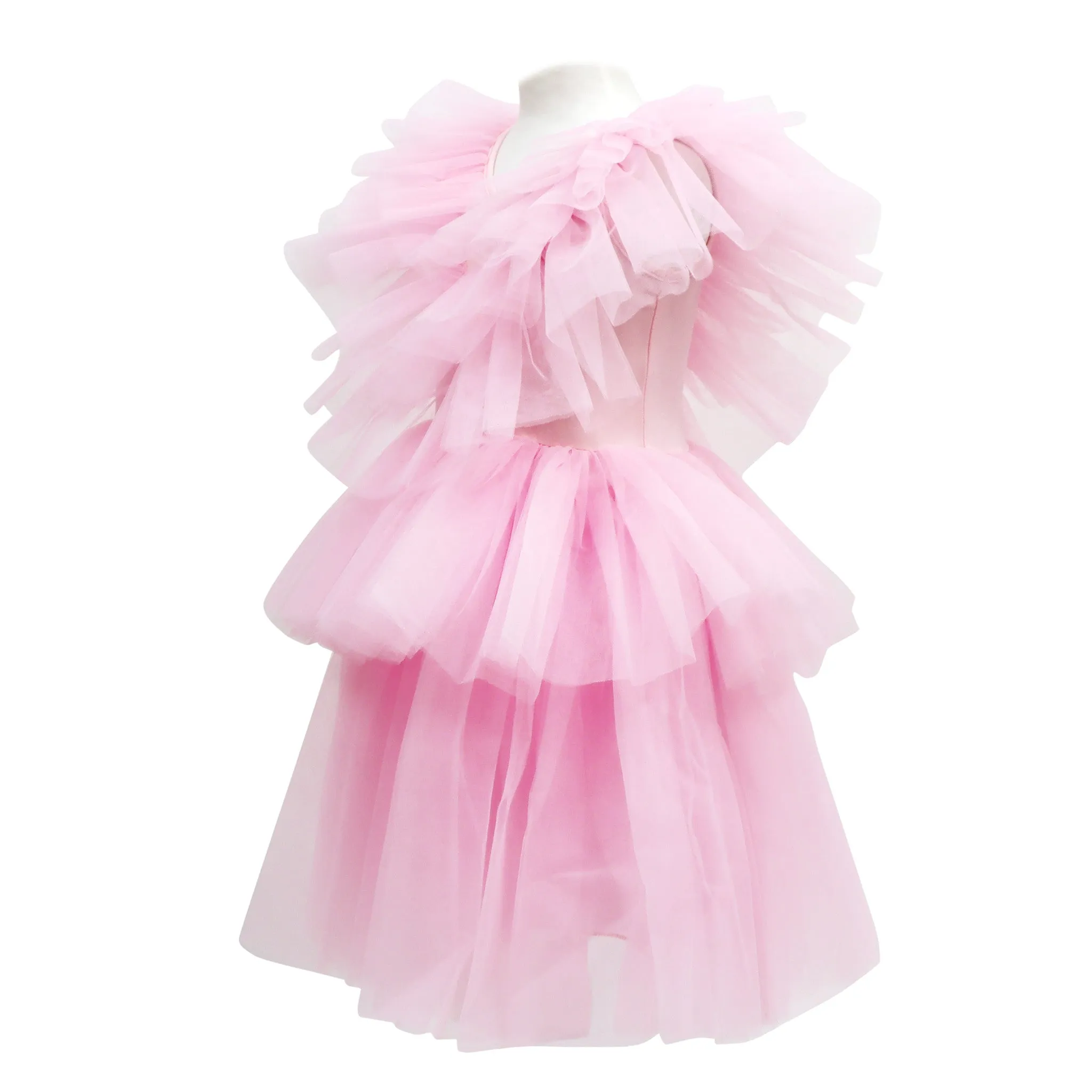 Claris Fashion Tulle Dress in Pink